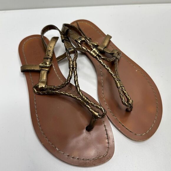 Lauren Ralph Lauren Women’s Alexa Leather Sandals Size 6 - Picture 2 of 9